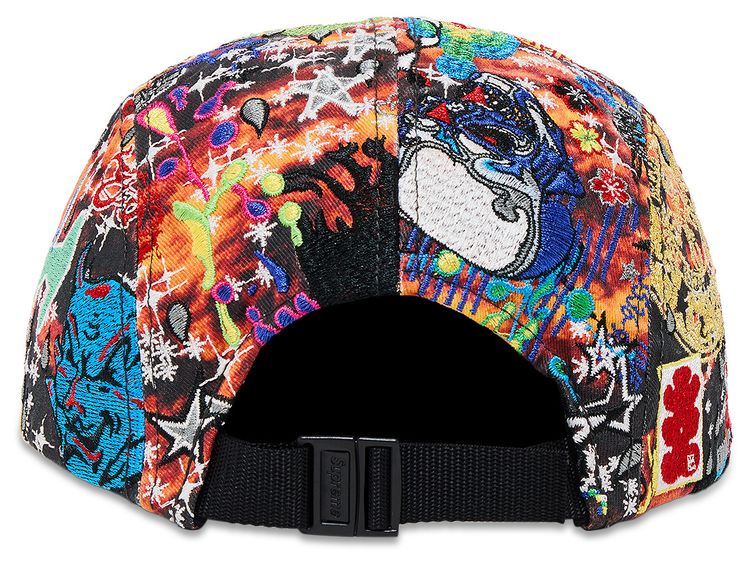 Supreme Aoi Embroidered Camp Cap Flames