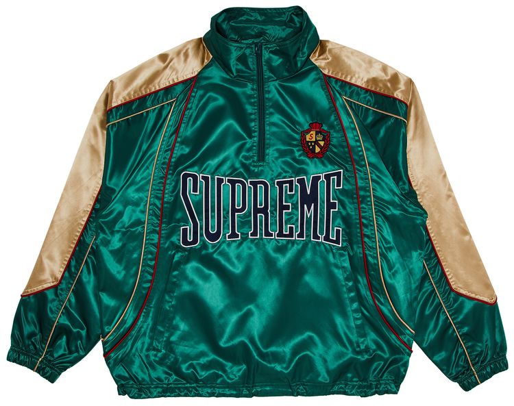 Supreme Satin Piping Pullover Green
