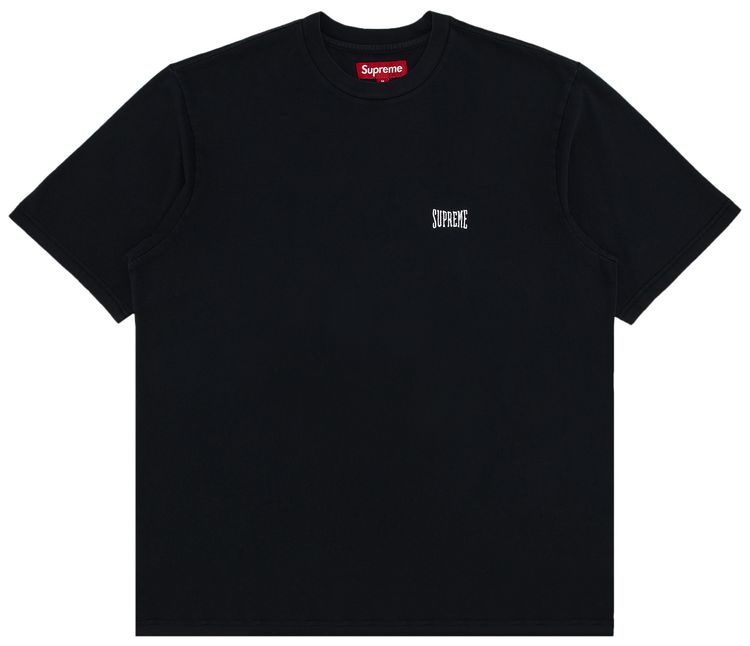 Supreme Warm Up Washed Short Sleeve Top Black