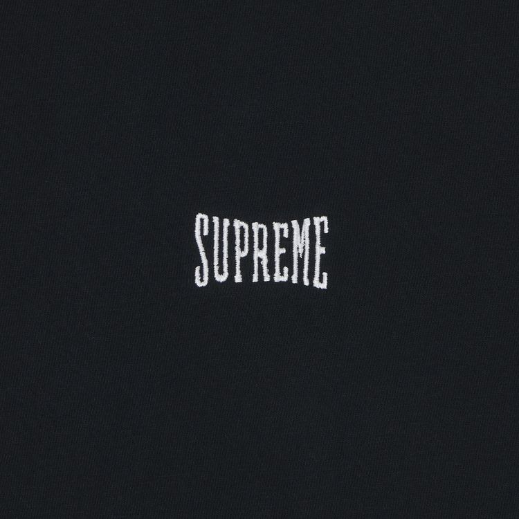 Supreme Warm Up Washed Short Sleeve Top Black