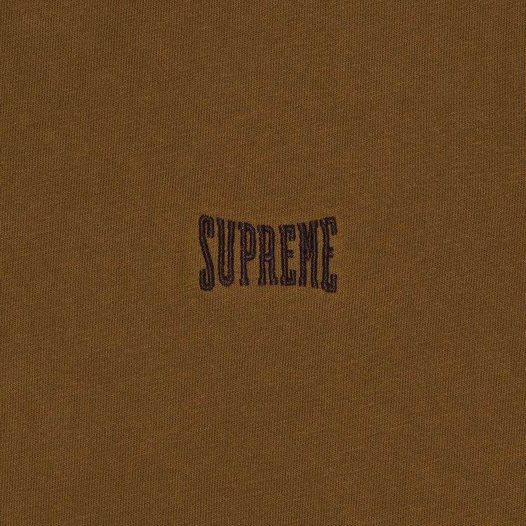 Supreme Warm Up Washed Short Sleeve Top Brown