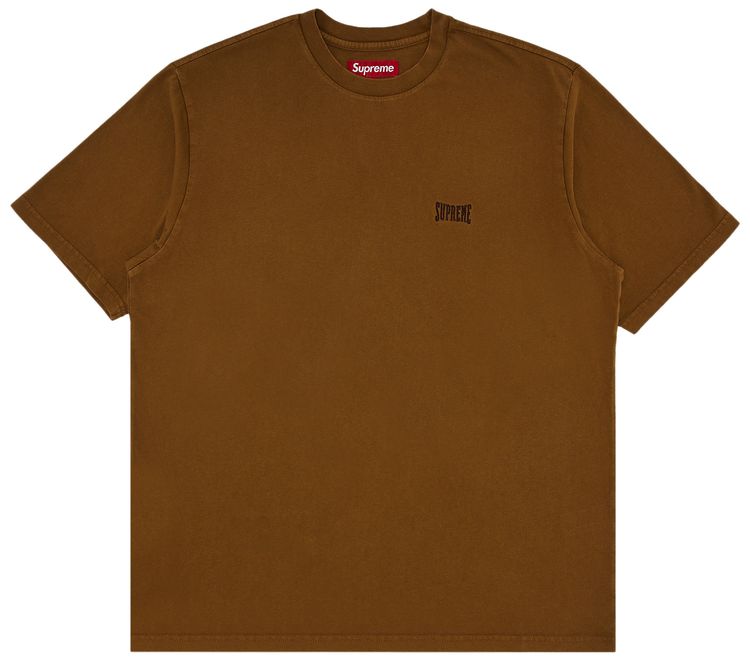 Supreme Warm Up Washed Short Sleeve Top Brown