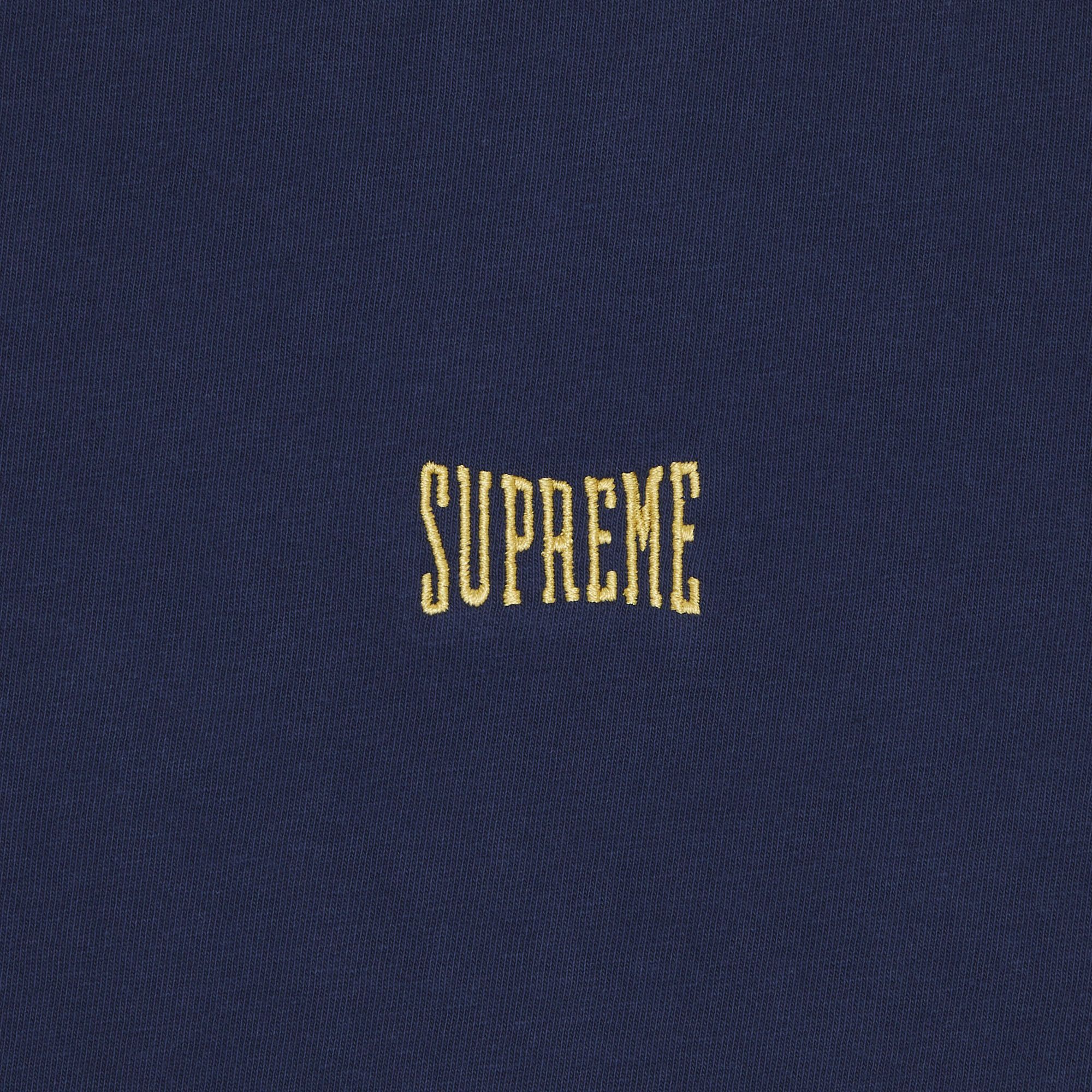 Buy Supreme Warm Up Washed Short-Sleeve Top 'Navy
