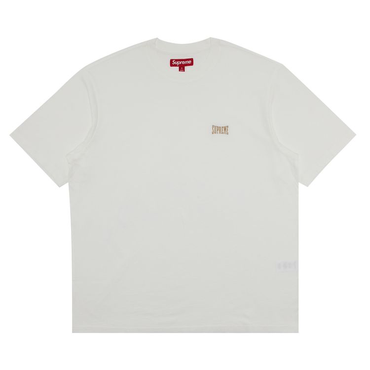 Supreme Warm Up Washed Short Sleeve Top White