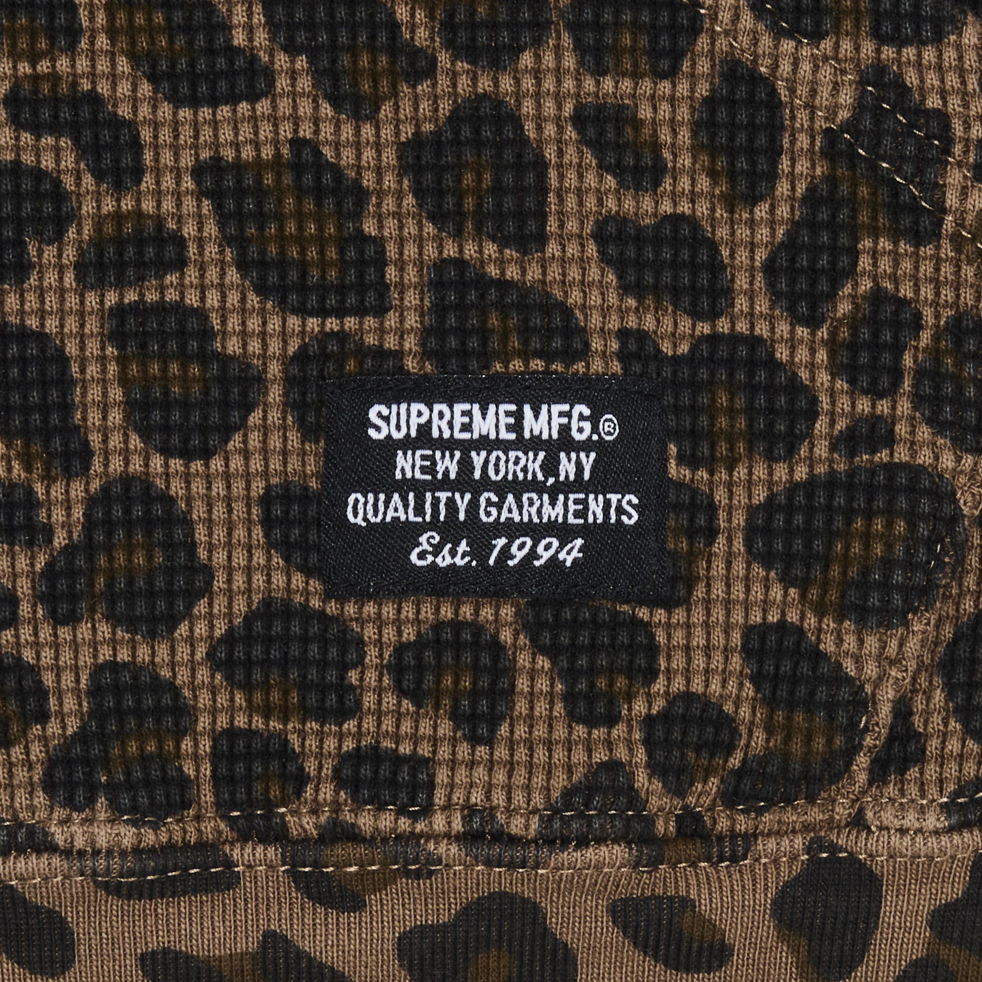 Supreme Hooded Zip Up Thermal (SS25) Leopard Men's - SS25 - US