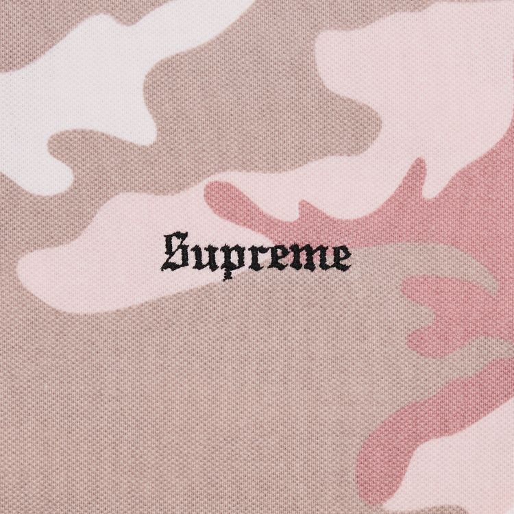 Supreme Washed Camo Polo Pink Camo