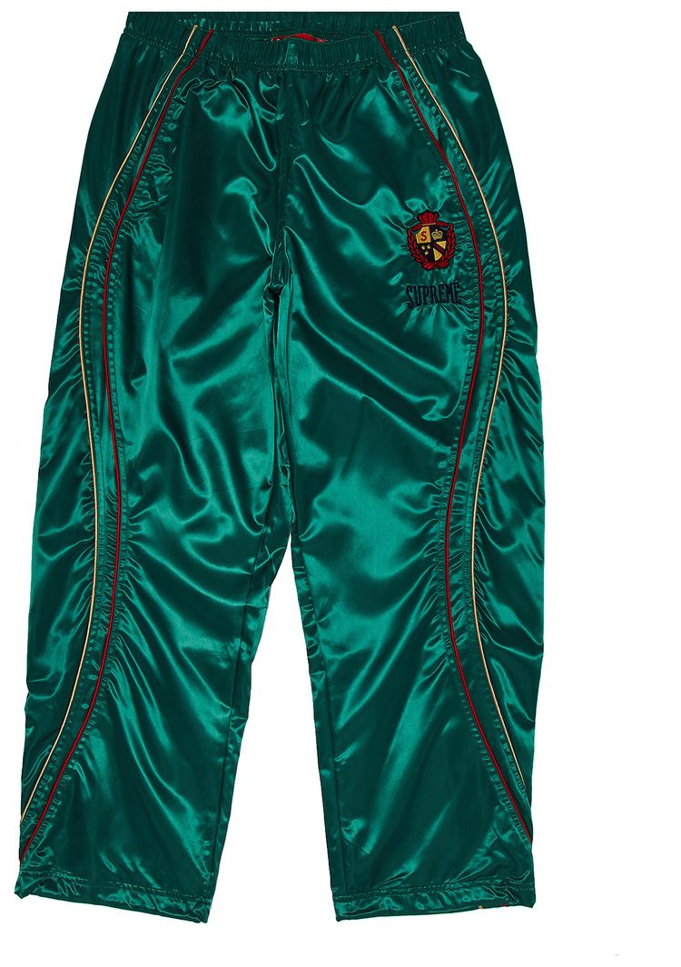 Supreme Satin Track Pant Green