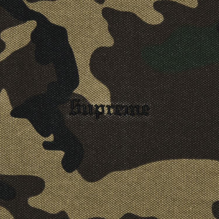 Supreme Washed Camo Polo Woodland Camo