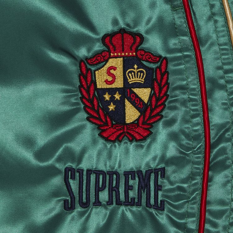 Supreme Satin Track Pant Green