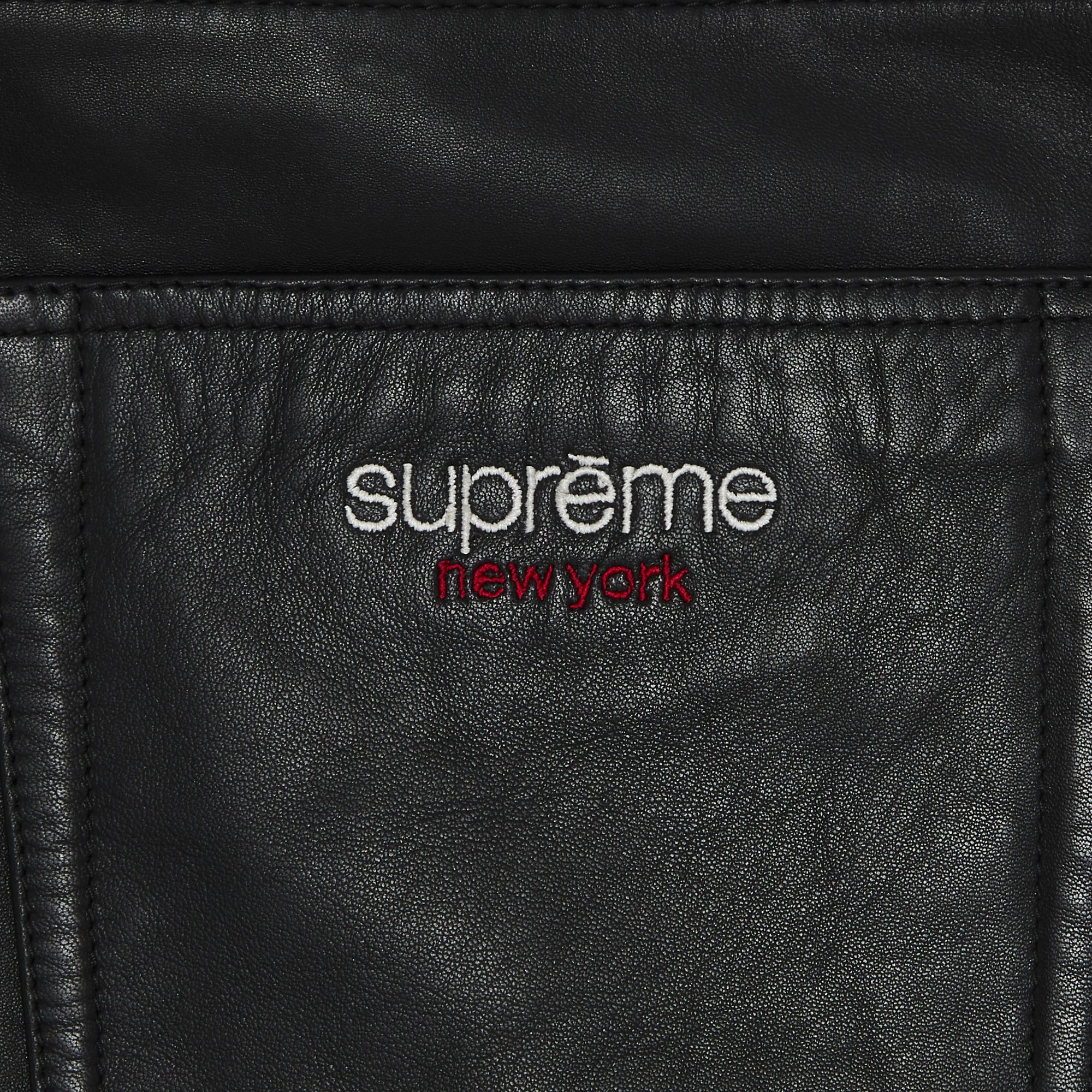 Buy Supreme Baggy Leather Short 'Black' - SS25SH26 BLACK | GOAT