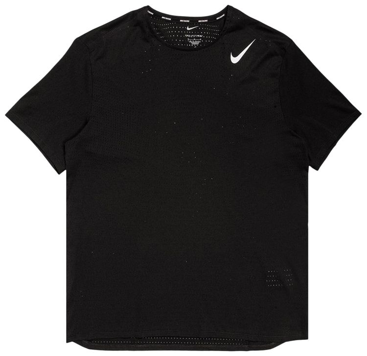 Nike AeroSwift Dri FIT ADV Short Sleeve Running Top BlackSummit White