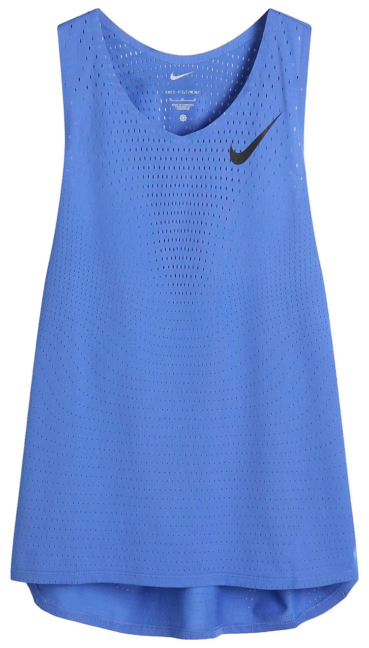 Nike AeroSwift Dri FIT ADV Running Singlet Comet BlueBlack