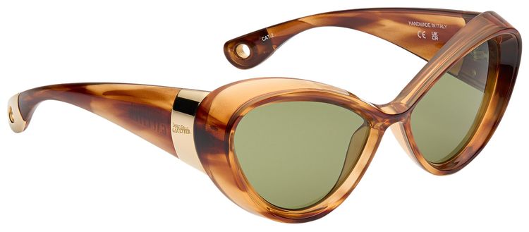 Jean Paul Gaultier Parisian Cat Sunglasses BrownEcaille