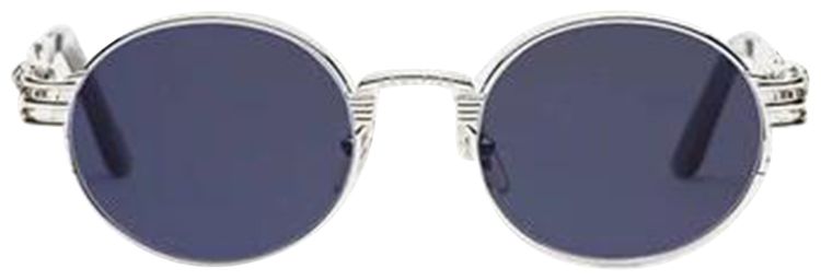 Jean Paul Gaultier Lunette Double Ressort Sunglasses Silver
