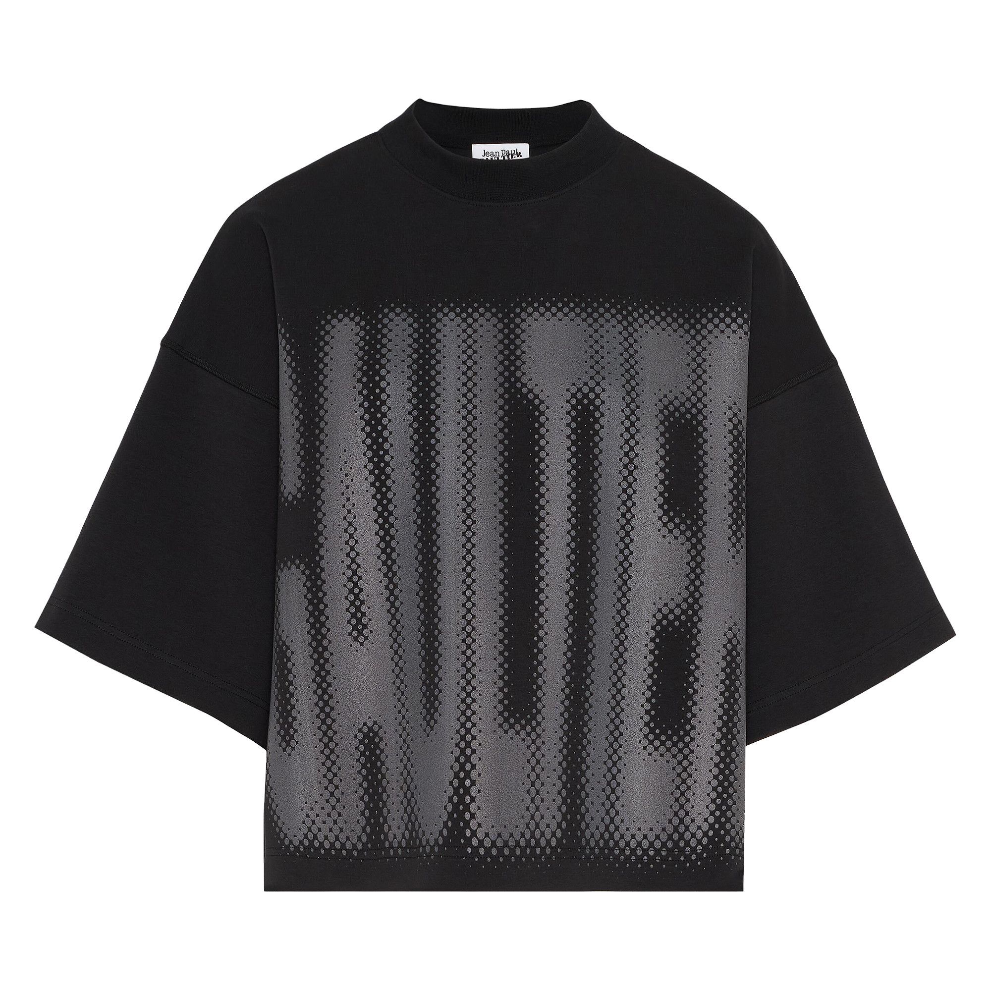 Buy Jean Paul Gaultier Cropped T-Shirt 'Black/Dark Grey' - 25 03 W