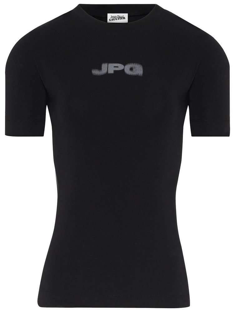 Jean Paul Gaultier Printed Baby Tee BlackDark Grey