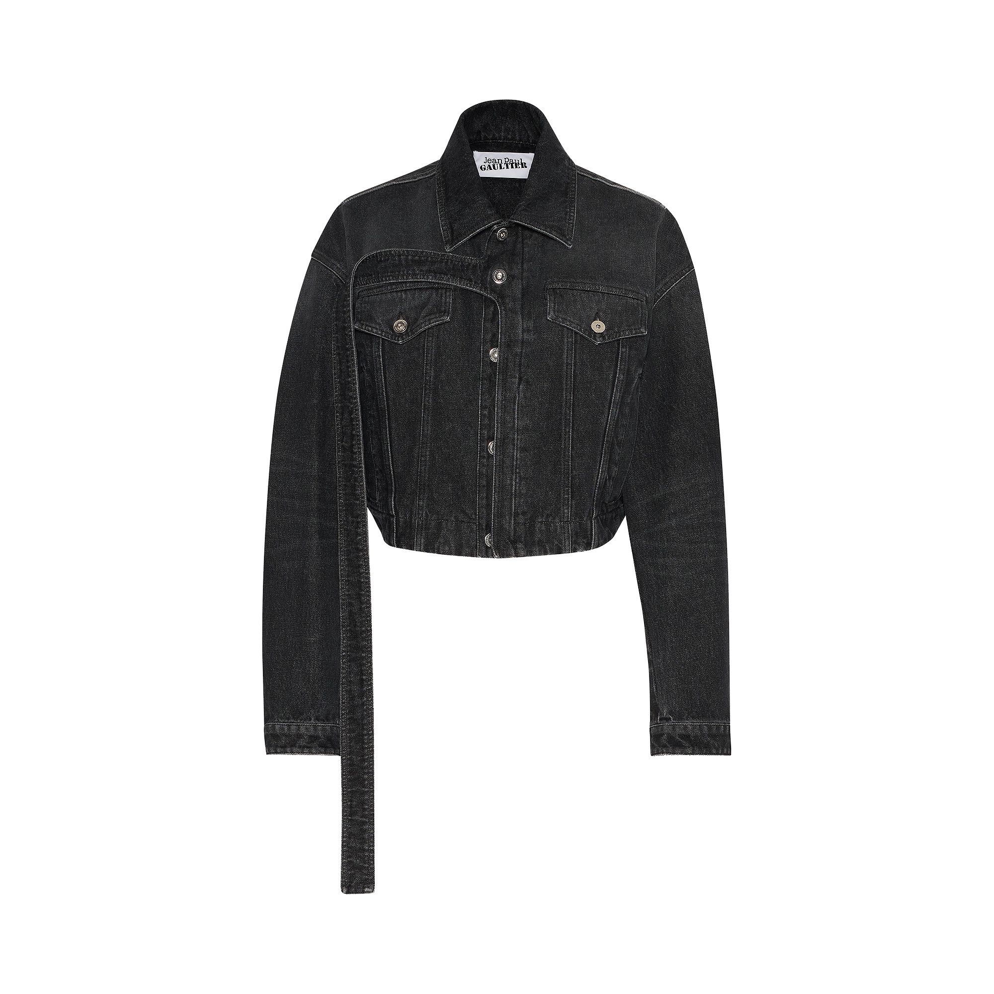 Buy Jean Paul Gaultier Strap Detail Oversized Denim Jacket