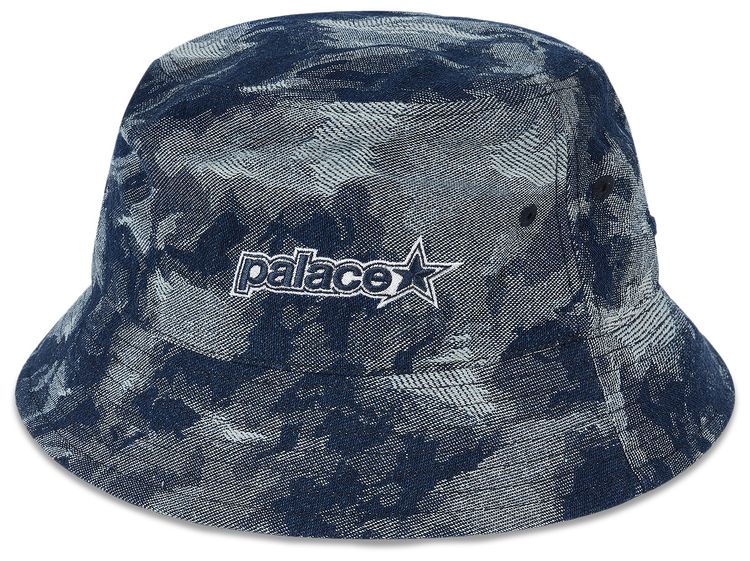 Palace P Star Bucket Hat Stonewash Denim