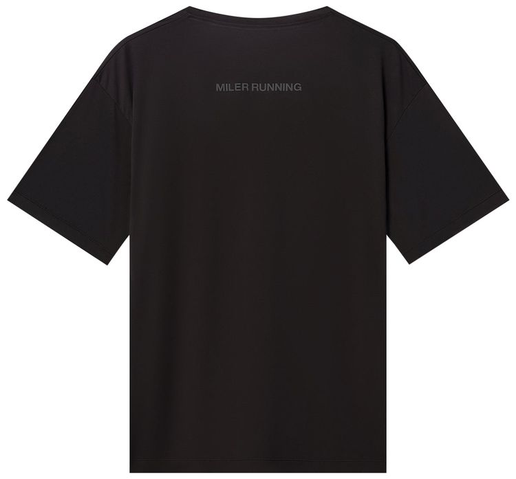 Miler Running Empire Elite Work Running Short Sleeve Tee Black