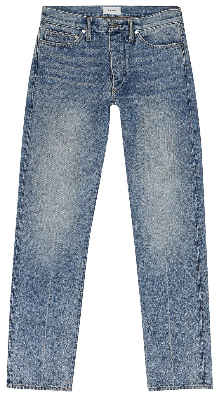 Rhude Denim Straight Fit Jeans Indigo