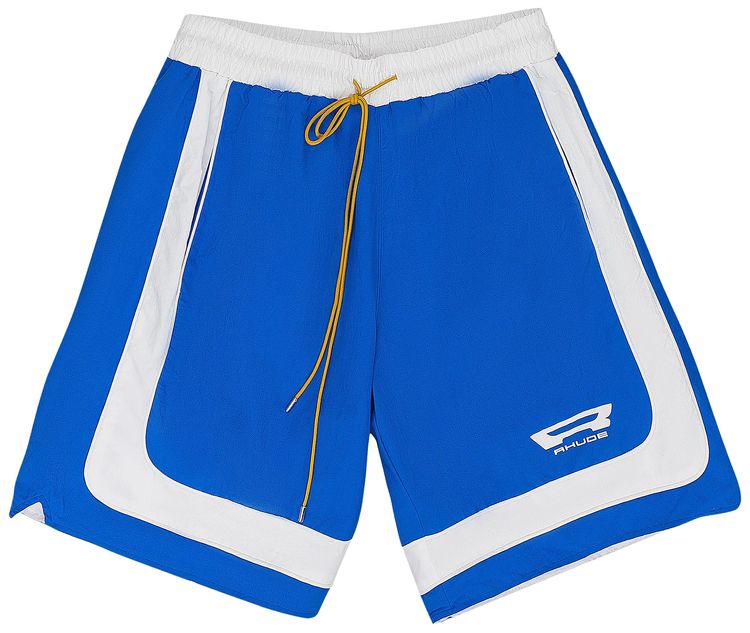 Rhude Campione Baggy Track Shorts BlueWhite