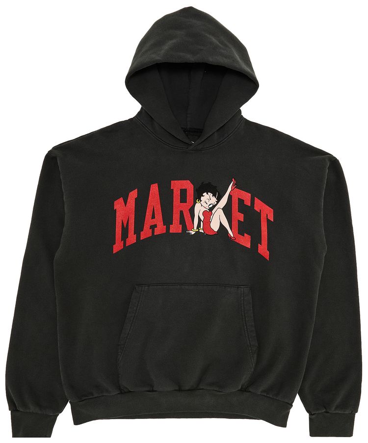 Market Betty Boop Hoodie Washed Black