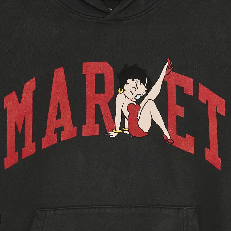 Market Betty Boop Hoodie Washed Black