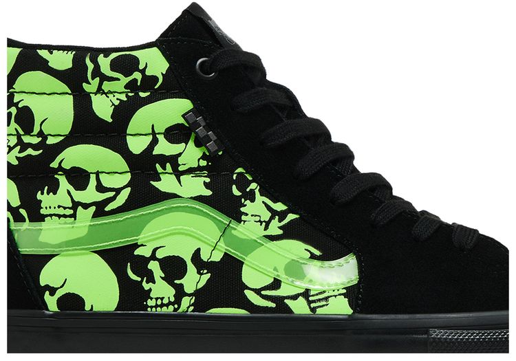 Vans Skate Sk8 Hi Glow Skulls