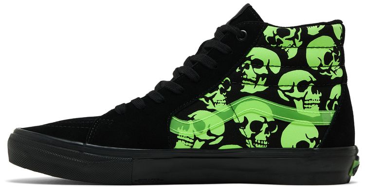 Vans Skate Sk8 Hi Glow Skulls