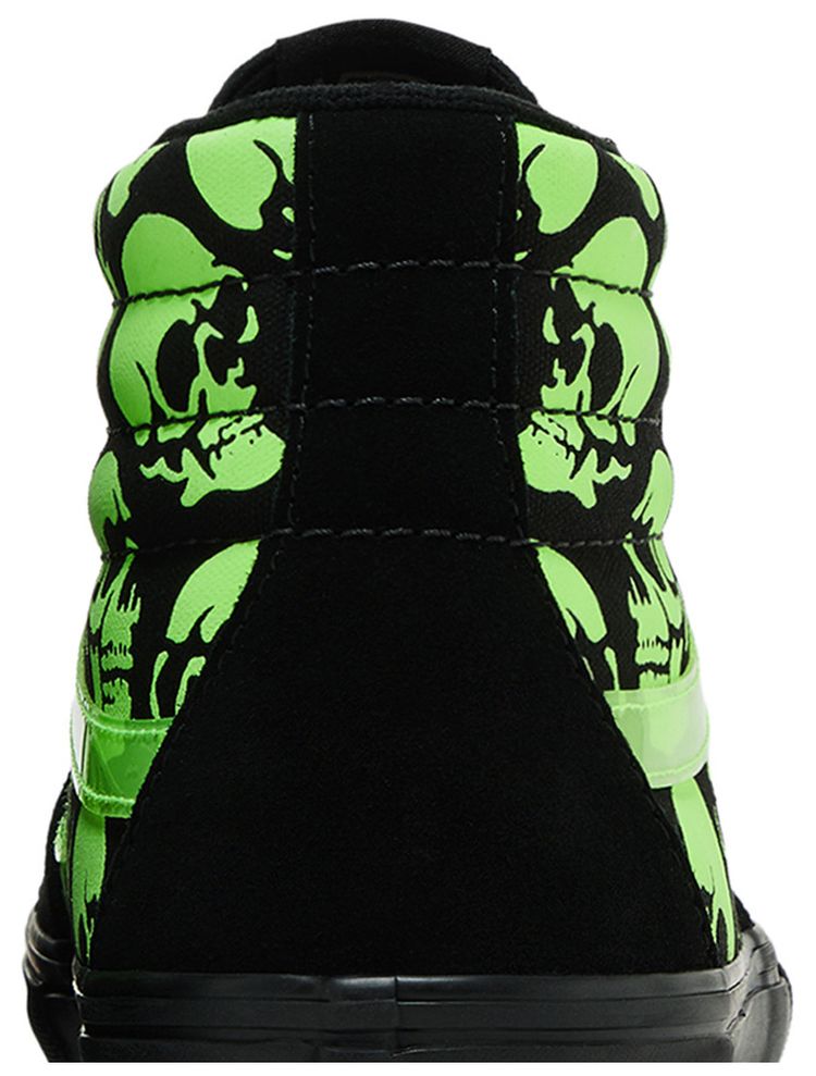 Vans Skate Sk8 Hi Glow Skulls