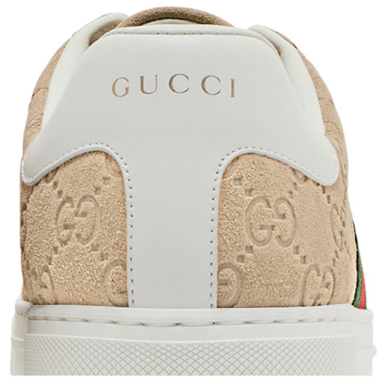 Gucci Ace Sneaker GG Oatmeal Suede