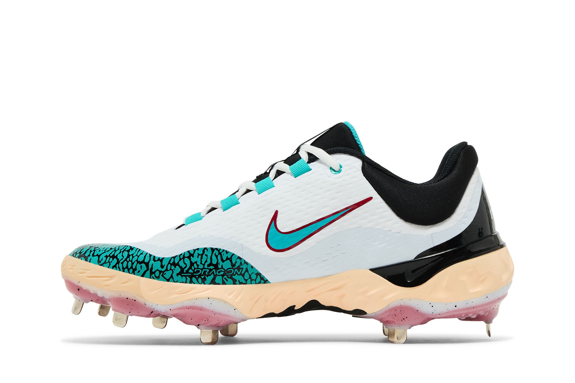 Buy Nike RBI x Alpha Huarache Elite 4 Low 'White Black Teal