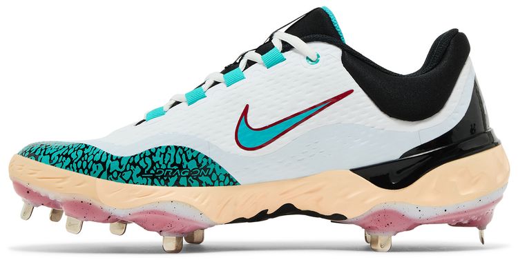 Nike RBI x Alpha Huarache Elite 4 Low White Black Teal