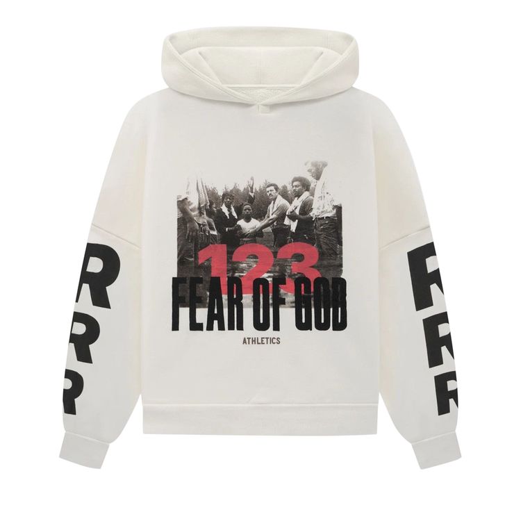Fear of God x RIVINGTON roi Rebis Stop Running Hoodie White