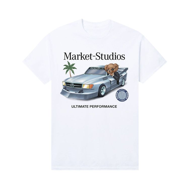 Market Des Bear T Shirt White