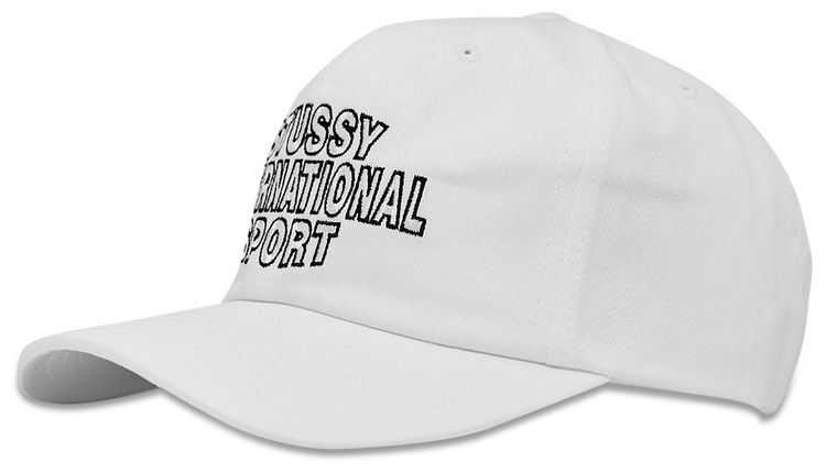 Stussy Mid International Sport Strapback Cap White