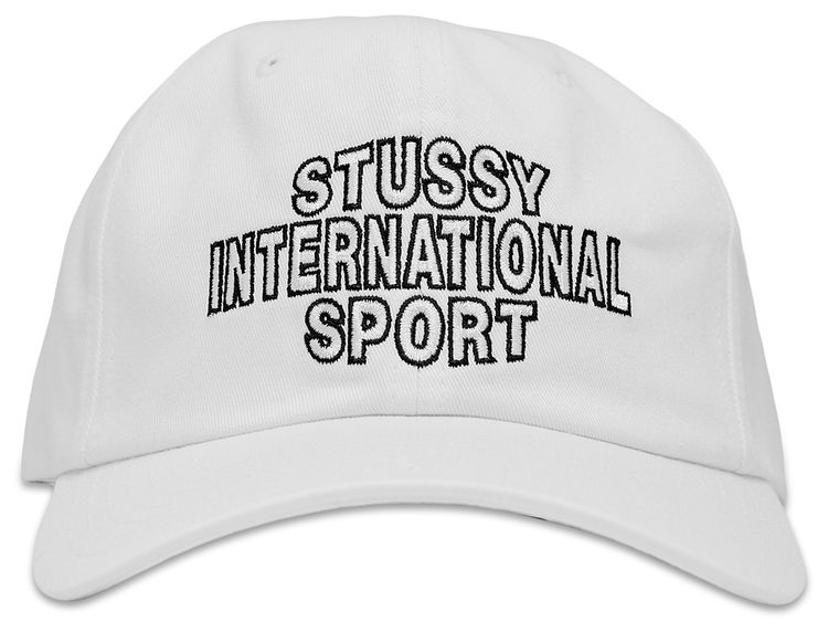 Stussy Mid International Sport Strapback Cap White