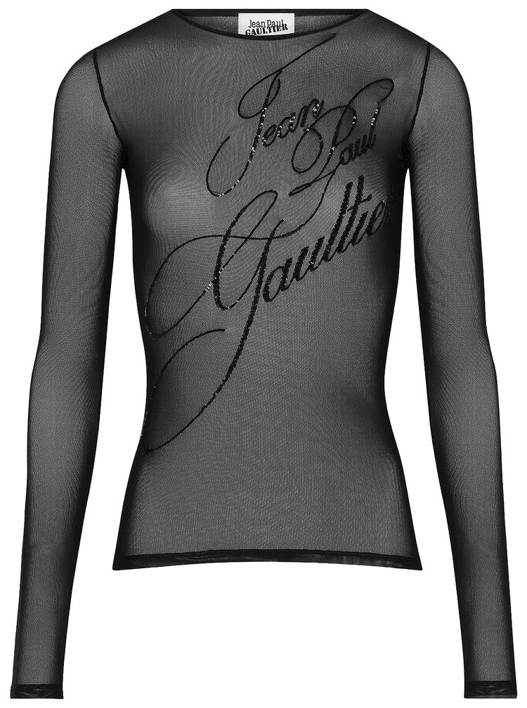 Jean Paul Gaultier The Sequin Top Black