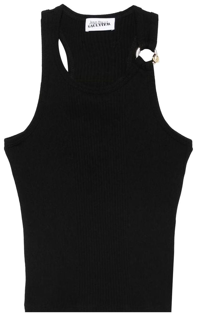Jean Paul Gaultier Piercing Tank Top Black