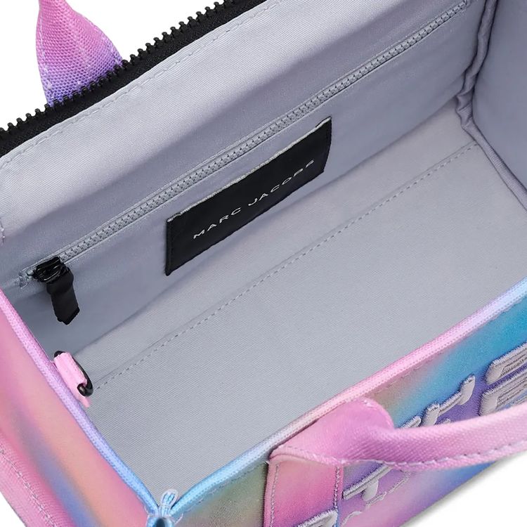 Marc Jacobs Airbrush Canvas Small Tote Bag BlueMulticolor