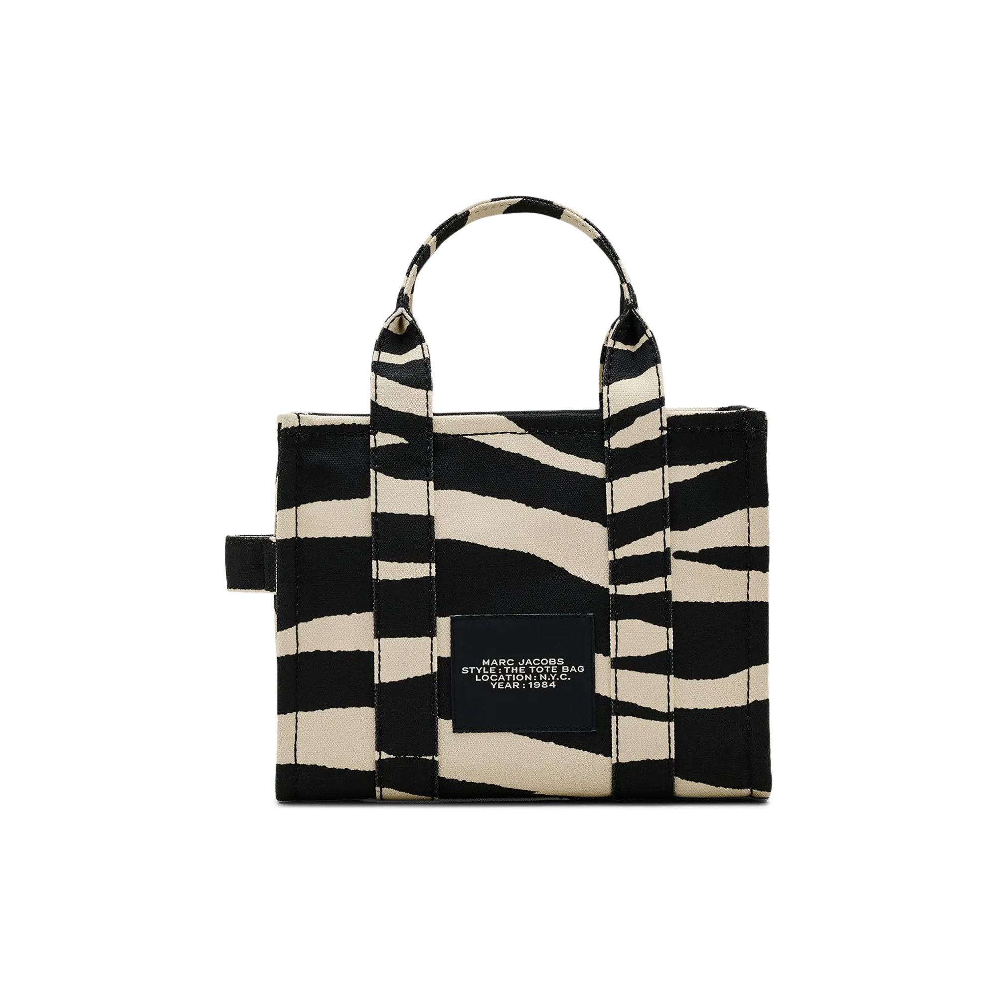 MARC JACOBS THE TOTE BAG ホワイト/ブラック Marc Jacobs The Daisy Canvas Medium Tote Bag - Black/White