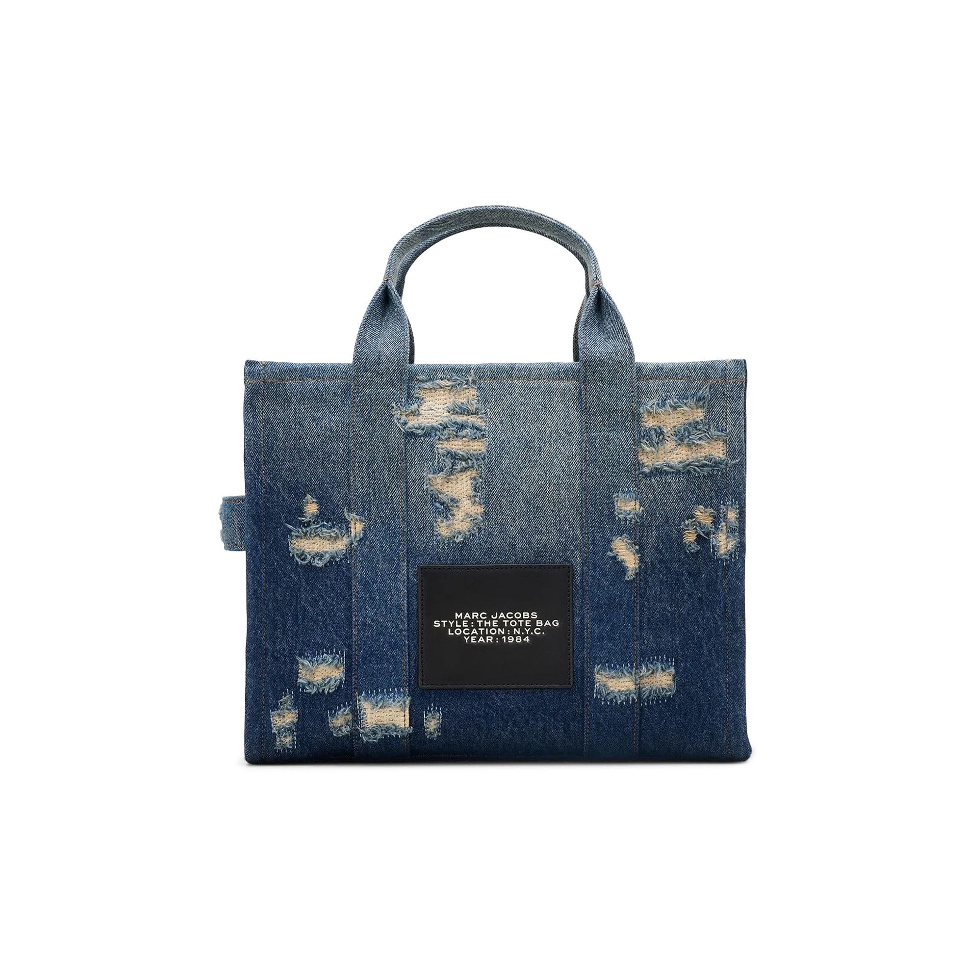 Buy Marc Jacobs Rip And Repair Denim Medium Tote Bag 'Punk