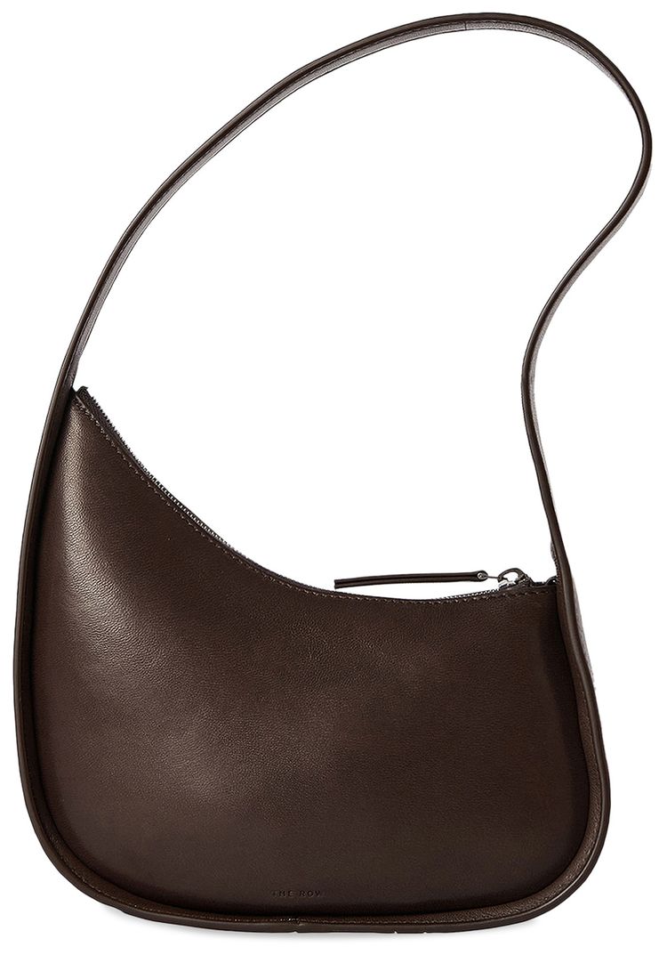 The Row Half Moon Handbag Brown Melange Ans