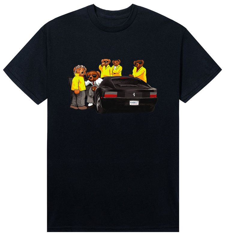 Market High Security Bear T Shirt Black