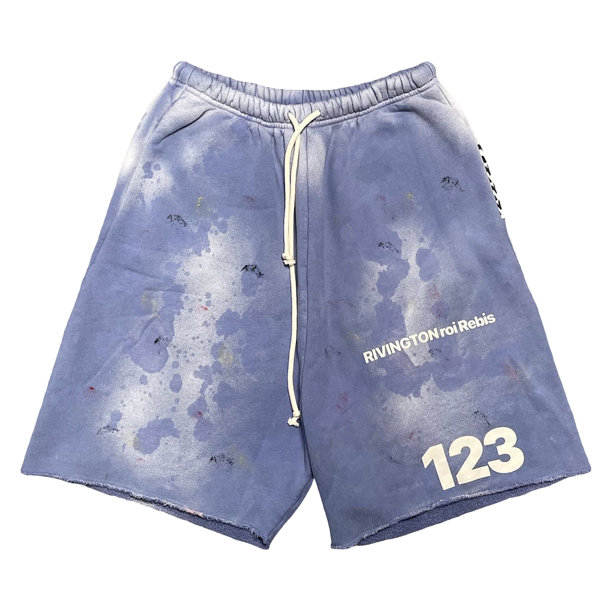 Buy RIVINGTON roi Rebis Logo Print Shorts 'Blue' - 11319