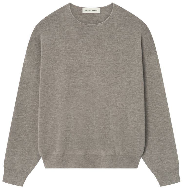 Fear of God Essentials Merino Crewneck Sweater Homestead Heather