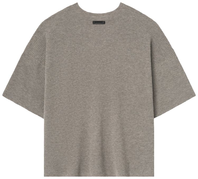 Fear of God Essentials Waffle Short Sleeve Sweater Homestead Heather