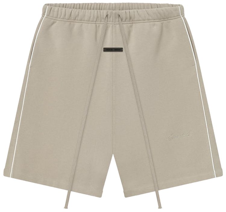 Fear of God Essentials Relaxed Fleece Sweatshort With Piping TimberCloud White