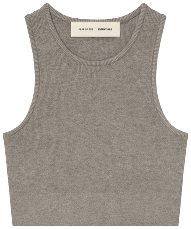 Fear of God Essentials Soft Rib Knit Sport Tank Homestead Heather