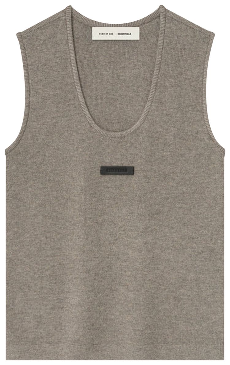 Fear of God Essentials Soft Rib Knit Tank Homestead Heather